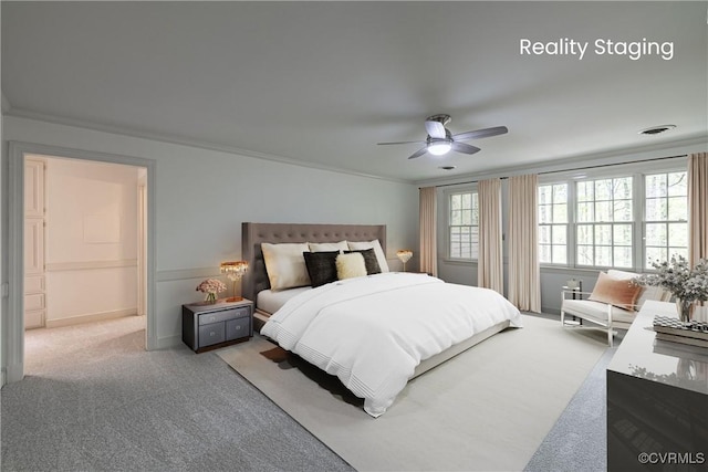 328 Perrow Ln, Manakin Sabot, VA 23103 - carpeted bedroom featuring ceiling fan and visible vents