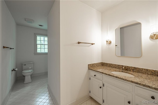 328 Perrow Ln, Manakin Sabot, VA 23103 - bathroom featuring vanity, baseboards, tile patterned flooring, and toilet