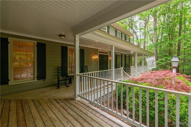 328 Perrow Ln, Manakin Sabot, VA 23103 - wooden terrace with a porch