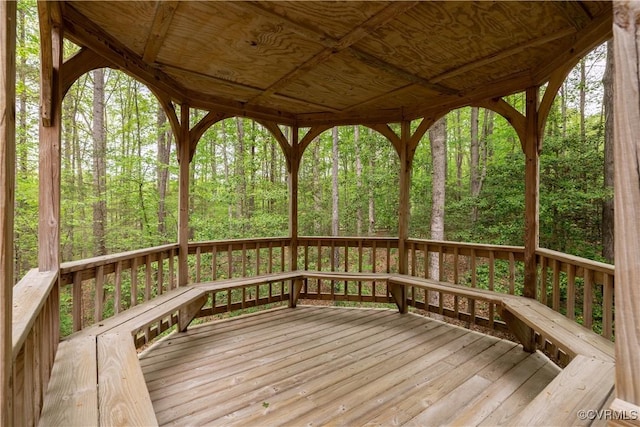 328 Perrow Ln, Manakin Sabot, VA 23103 - wooden terrace with a view of trees