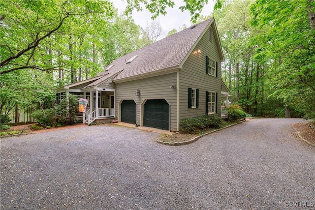 328 Perrow Ln, Manakin Sabot, VA 23103 - view of side of property with an attached garage, aphalt driveway, and roof with shingles