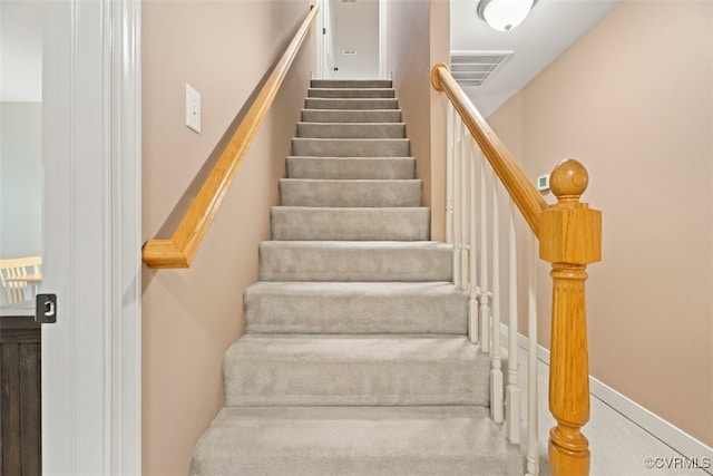 12419 Trumpington Ct, Chesterfield, VA 23838 - staircase featuring visible vents