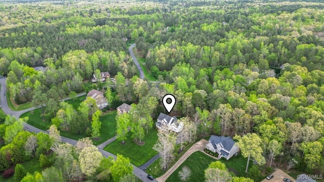 12419 Trumpington Ct, Chesterfield, VA 23838 - drone / aerial view with a view of trees