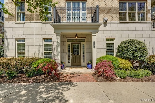 3801 Duckling Walk, Glen Allen, VA 23060 - property entrance featuring a balcony