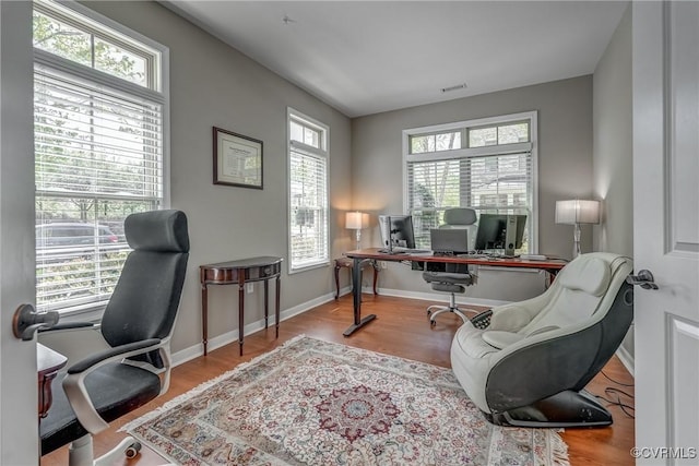 3801 Duckling Walk, Glen Allen, VA 23060 - office area featuring wood finished floors and baseboards