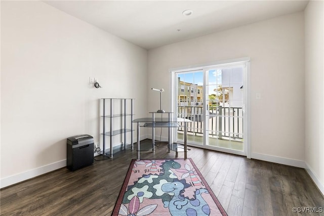 2248 Libbie Lake W Street A, Henrico, VA 23230 - home office featuring dark wood-type flooring and baseboards