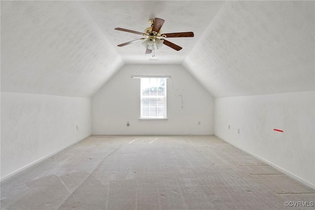 14530 Hancock Ridge Ct, Chesterfield, VA 23832 - additional living space with lofted ceiling, carpet flooring, and a ceiling fan