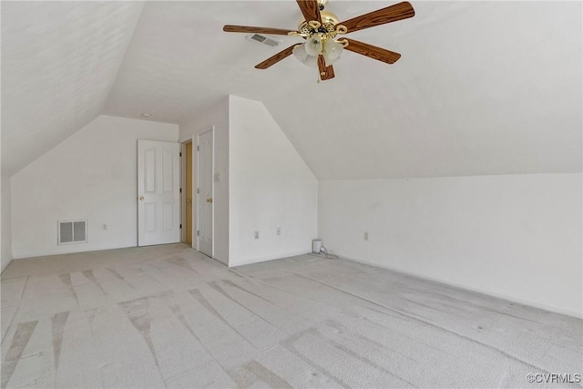 14530 Hancock Ridge Ct, Chesterfield, VA 23832 - additional living space with lofted ceiling, light colored carpet, and ceiling fan