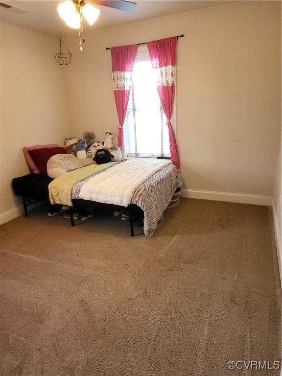 640 Coniston Manor Dr, Gordonsville, VA 22942 - carpeted bedroom featuring baseboards and ceiling fan