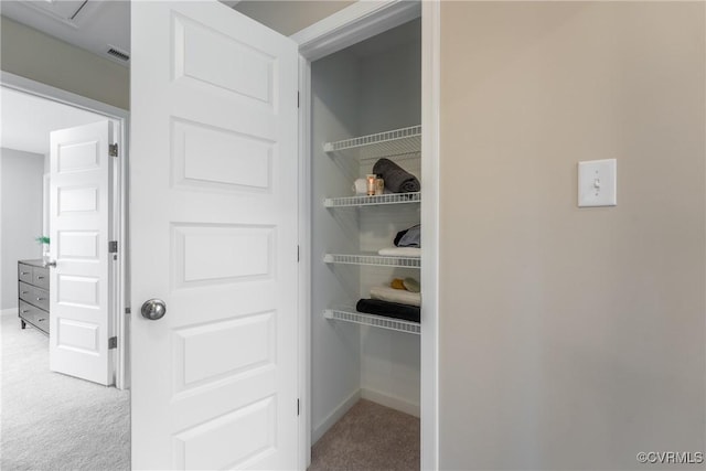 closet with visible vents