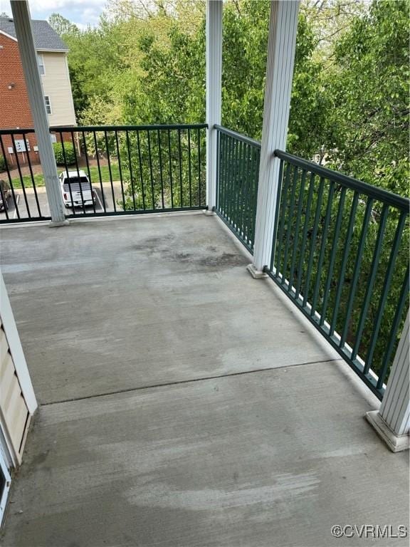 view of balcony
