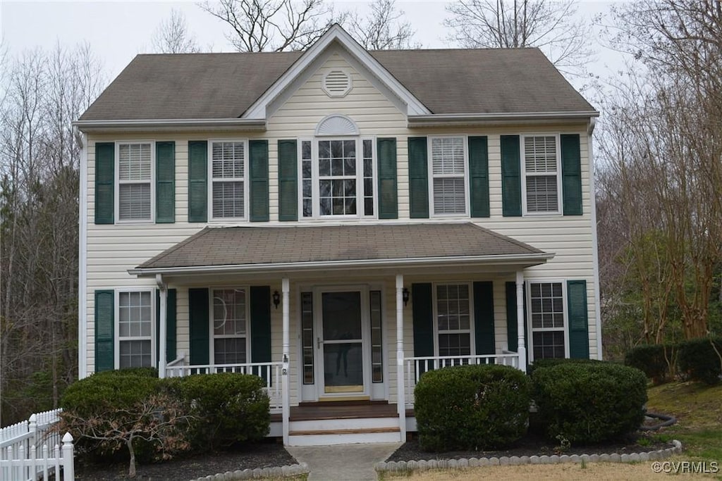 3012 Nottington Ct, Chester, VA 23831 - colonial-style house featuring a porch