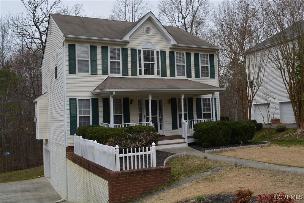 3012 Nottington Ct, Chester, VA 23831 - colonial inspired home featuring a porch
