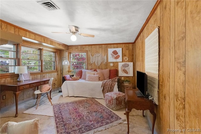 16 Lakeview Dr, Newport News, VA 23602 - bedroom featuring wood walls and crown molding