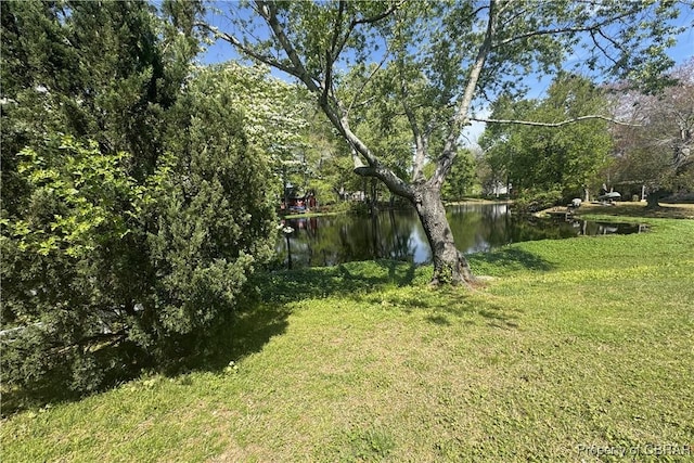 16 Lakeview Dr, Newport News, VA 23602 - view of yard with a water view