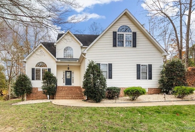 11107 Lyndenwood Dr, Chesterfield, VA 23838 - view of front of home with a shingled roof and a front yard