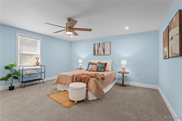 6512 River Rd, South Chesterfield, VA 23803 - bedroom featuring baseboards, carpet floors, and ceiling fan