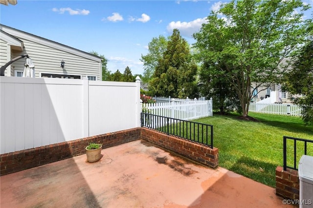 view of patio / terrace featuring fence private yard