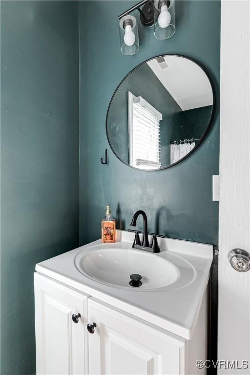 bathroom featuring vanity