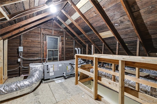 view of attic