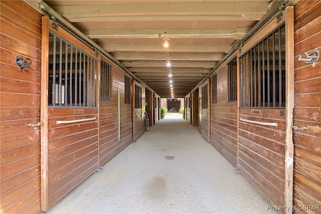 view of horse barn