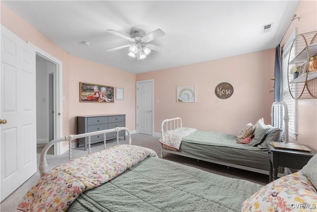8500 Baldwin Creek Rd, Chesterfield, VA 23832 - bedroom with carpet floors, baseboards, and a ceiling fan