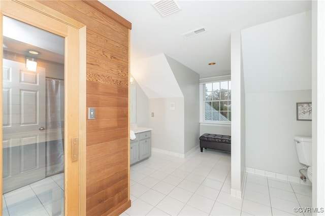 4900 Wellington Farms Dr, Chester, VA 23831 - full bathroom featuring vanity, a shower with shower curtain, and tile patterned floors