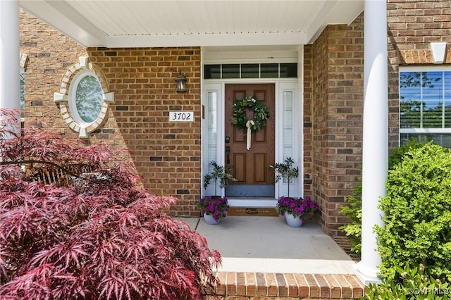 3702 Maher Mnr, Glen Allen, VA 23060 - entrance to property featuring brick siding and covered porch
