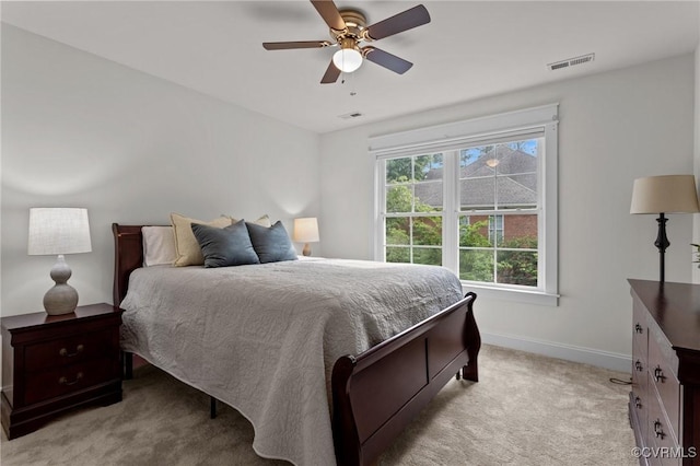 5530 Tyshire Pkwy, Providence Forge, VA 23140 - bedroom featuring light colored carpet, baseboards, and a ceiling fan