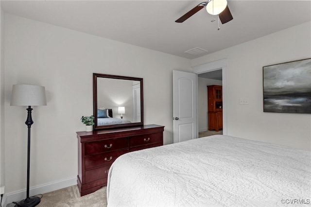 5530 Tyshire Pkwy, Providence Forge, VA 23140 - bedroom featuring light carpet, a ceiling fan, and baseboards