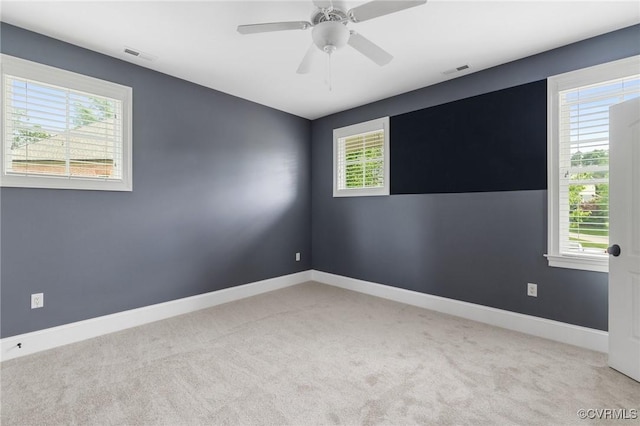 1300 Baltrey Ln, Midlothian, VA 23112 - carpeted spare room with baseboards and ceiling fan