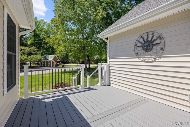 106 Kennon Pointe Ct, Colonial Heights, VA 23834 - wooden terrace featuring a lawn