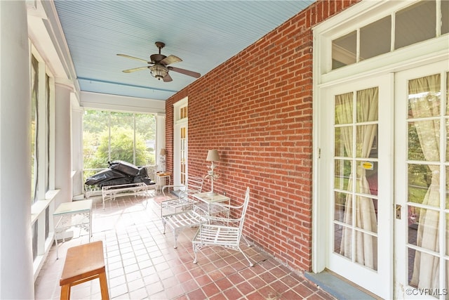 1731 Westover Ave, Petersburg, VA 23805 - sunroom / solarium featuring a ceiling fan