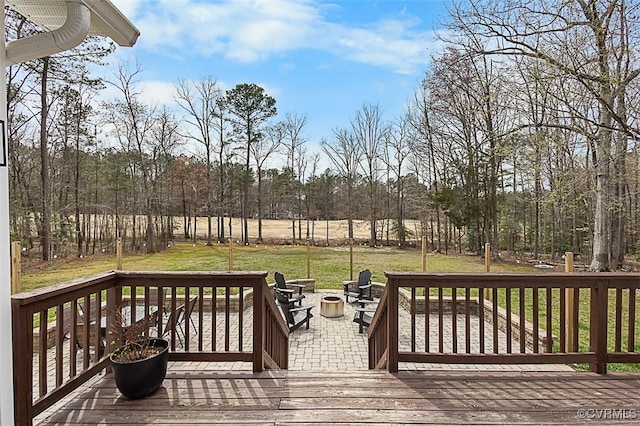 13325 Shore Lake Turn, Chesterfield, VA 23838 - wooden terrace with a yard