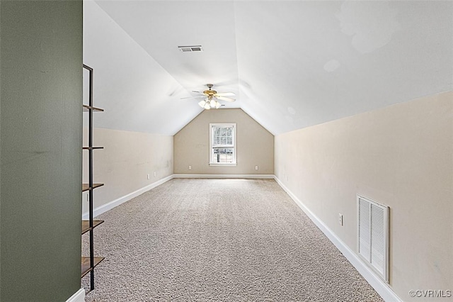 13325 Shore Lake Turn, Chesterfield, VA 23838 - bonus room featuring ceiling fan, lofted ceiling, and carpet