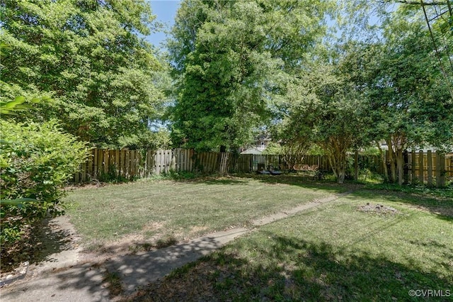 4821 W Seminary Ave, Richmond, VA 23227 - view of yard with a fenced backyard