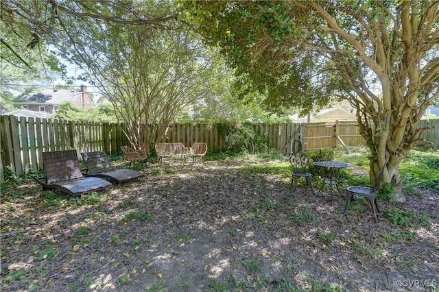 4821 W Seminary Ave, Richmond, VA 23227 - view of yard with a fenced backyard