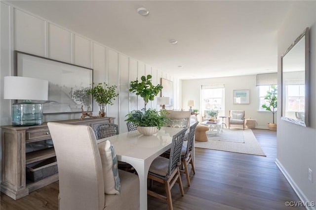 507 Golden Haze Aly Unit 17-1, Midlothian, VA 23113 - dining area with dark wood-style floors and baseboards
