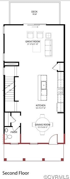 12141 Morning Walk, Henrico, VA 23233 - floor plan / room layout