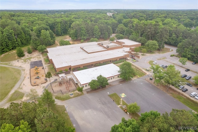 aerial view of a forest
