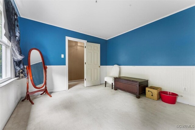 2503 Crosstimbers Ct, Chesterfield, VA 23112 - carpeted bedroom with wainscoting and crown molding