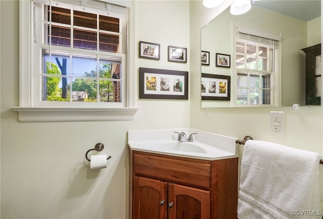 bathroom featuring vanity