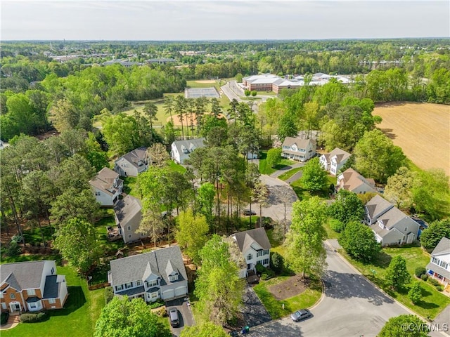 birds eye view of property featuring a residential view