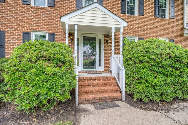 12911 Chipstead Rd, Chester, VA 23831 - view of exterior entry featuring brick siding