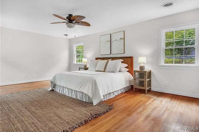 331 Harwick, North Chesterfield, VA 23236 - bedroom featuring wood finished floors, visible vents, baseboards, and ceiling fan