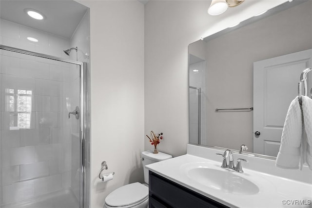10925 Parkshire Ln, Henrico, VA 23233 - full bath with a stall shower, toilet, and vanity