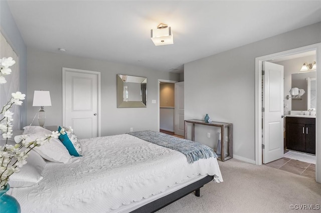 10925 Parkshire Ln, Henrico, VA 23233 - bedroom featuring light colored carpet, baseboards, and ensuite bathroom