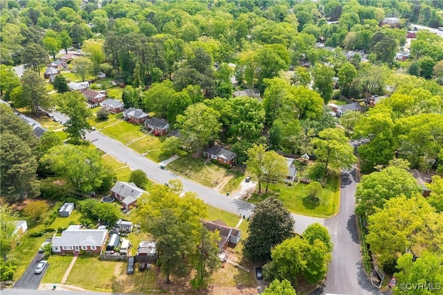 aerial view featuring a residential view