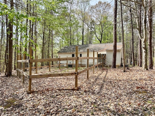 exterior space featuring a deck