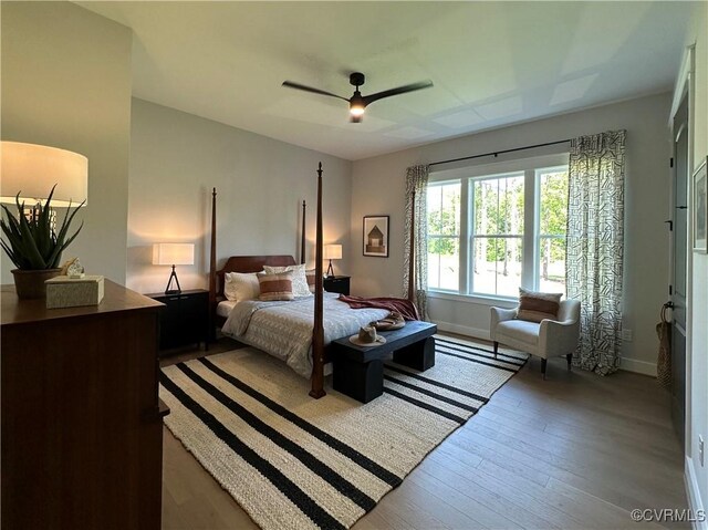 0 Three Chopt Rd, Gum Spring, VA 23065 - bedroom with wood finished floors, baseboards, and ceiling fan